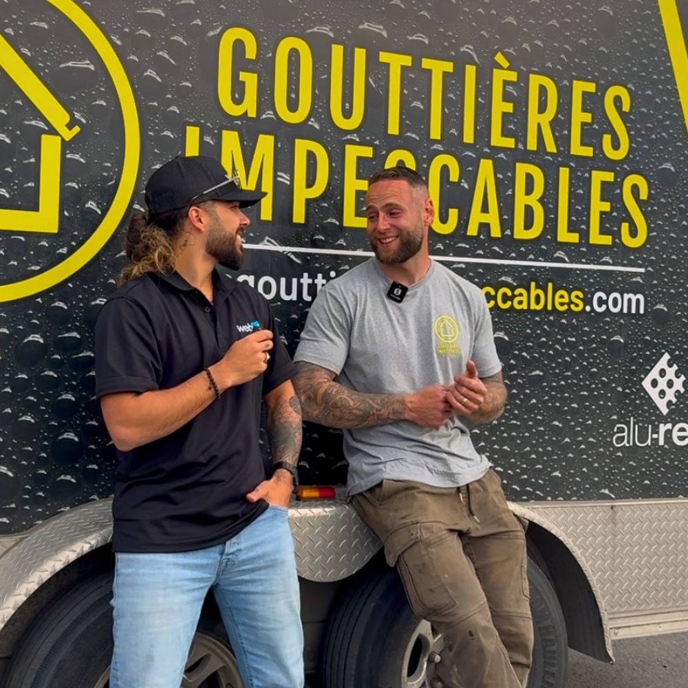 Équipe Webici avec Gouttières Impeccables