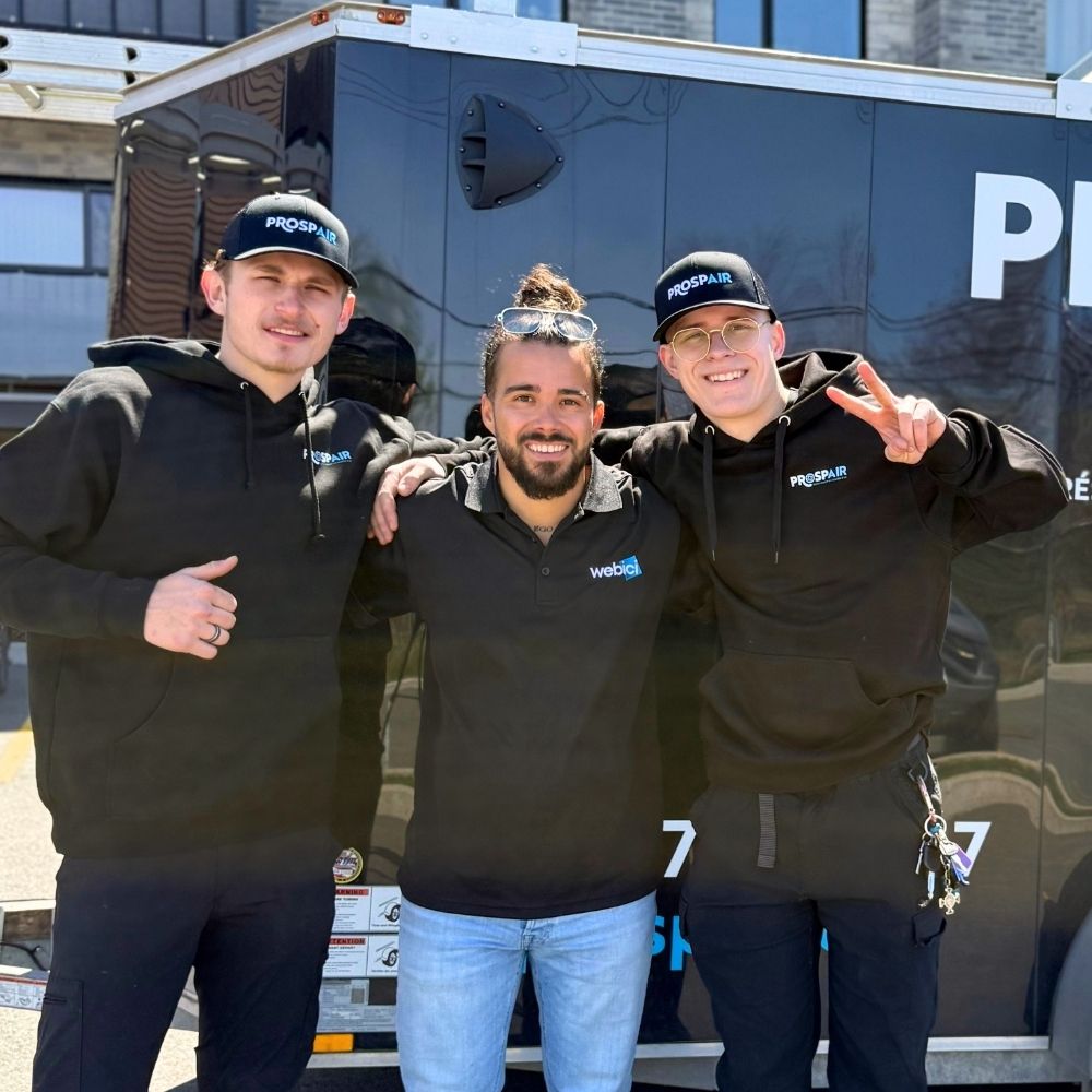 Équipe Webici avec Prospair