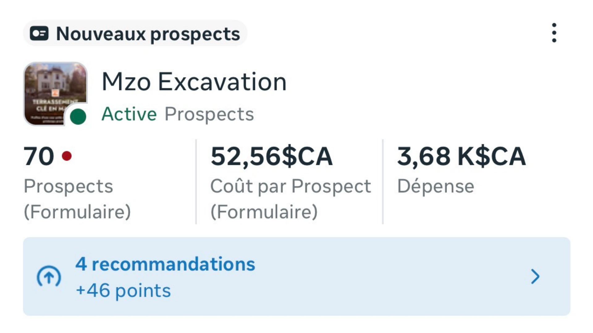 Résultats de campagne Mzo Excavation