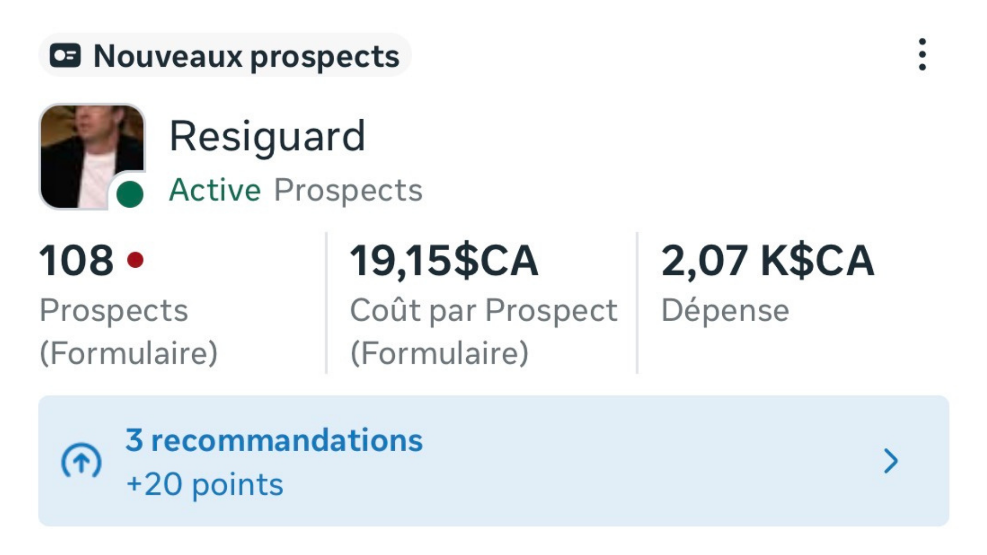 Résultats de campagne Resiguard